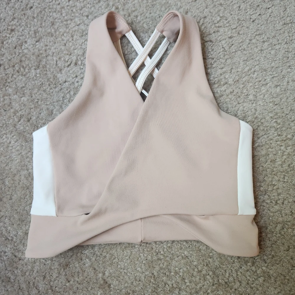 Women's Tan Wrap Bralette - Picture 2 of 4